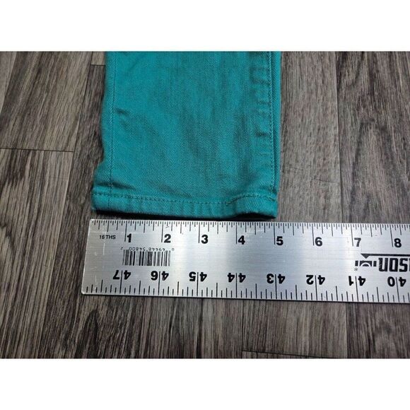 J. Crew Womens Size 24 Pockets Stretch Toothpick Teal Green Denim Jeans - Picture 11 of 11